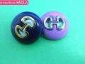 BOTTONE NYLON CON INSERTO IN ABS ORO O CANNA FUCILE